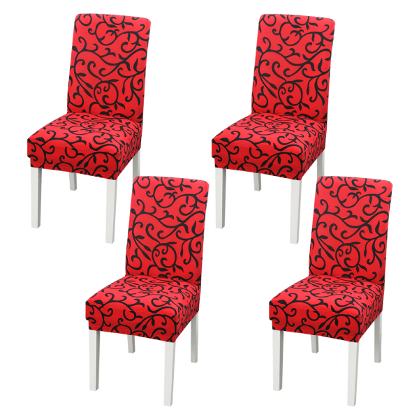 Stretch Spandex Dining Chair Slipcovers Avtagbar Tvättbar