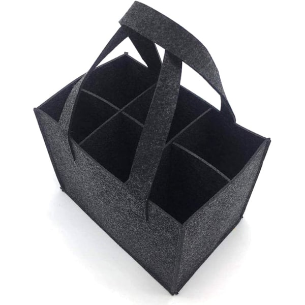 Flaskväska, för 6 flaskor, med avdelare, 24 cm x 16 cm x 26 cm