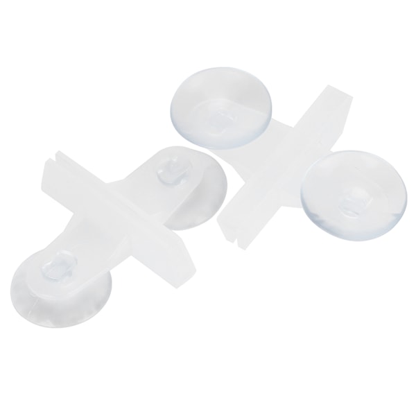 50 stk. Akvarieisoleringsplade Fisktank Divider Sugeskaft Clip Divider Holdere 50 stk. Hvid
