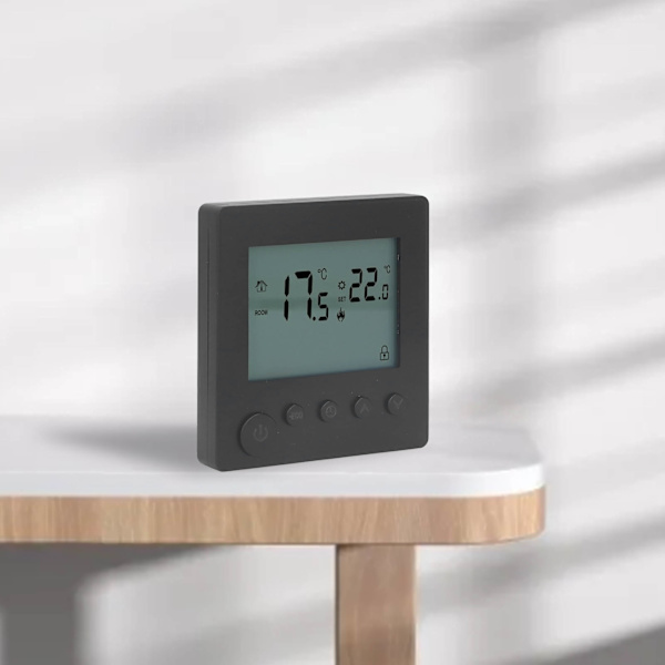 Digital termostat 4500W høj effekt elektrisk gulvvarme temperaturstyring termostat til kontor indkøbscenter AC 90V til 240V sort