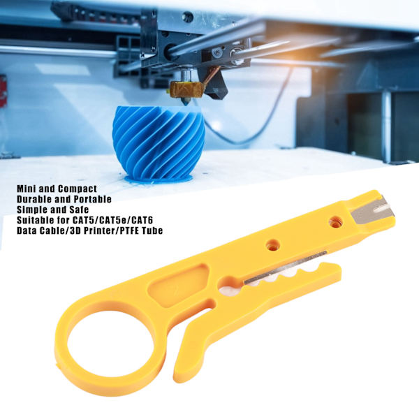 5 stk. Mini kabelavstripper - Bærbar, slitesterk nettverkskabelavstripper for CAT5 CAT5e CAT6 datakabel 3D-skrivere PTFE-rør