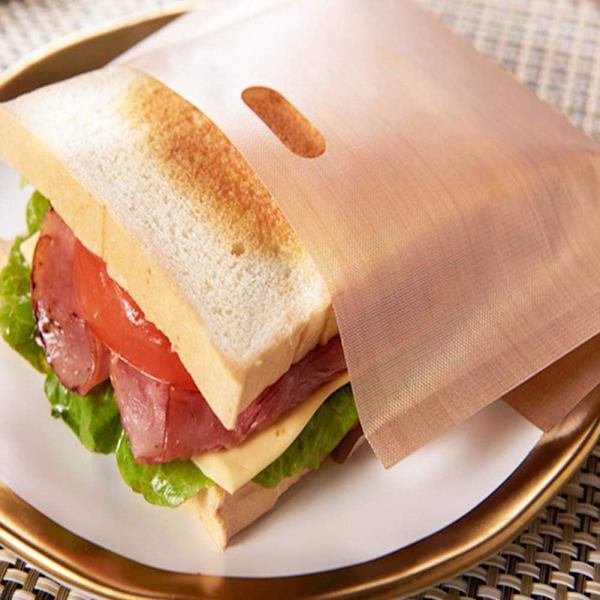 Non-Stick Gjenbrukbare Toastabags, for Mikrobølgeovn Grill Toaster
