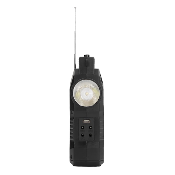 Solargenerator MP3 Bluetooth FM-radio LED-display Bärbar kraftstation med lampor för utomhus EU-kontakt 100‑250V