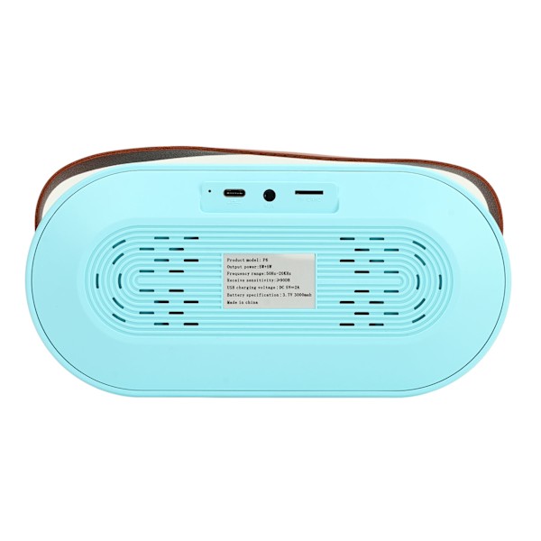 Mini Karaoke Maskin Färgglad Ljus Typ C Bluetooth 5.0 Högtalare Trådlös Blå Mikrofon för Fest Födelsedag