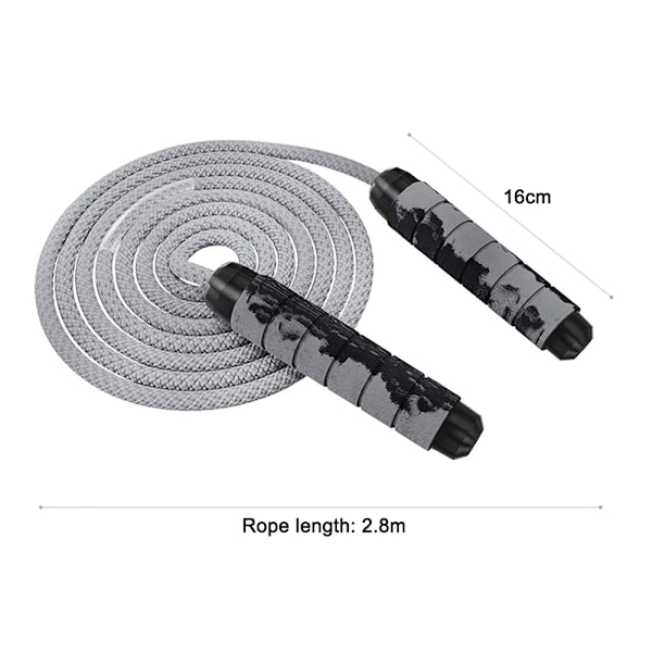 Hoppetau, hastighetshopptau justerbar med hudvennlige skumhåndtak