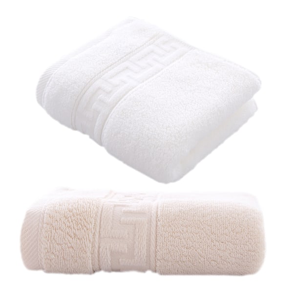 2-pak frottéhåndklæder, 34 x 74 cm, bomuld, håndklæde, badehåndklæde,