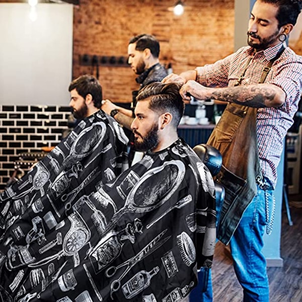 3 stk Profesjonell Barberkappe for voksne, Frisørsalong
