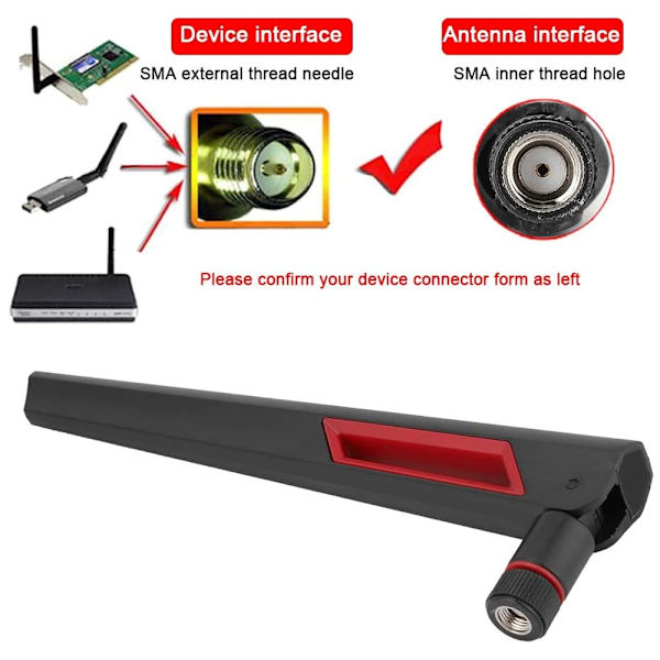 2 stk. trådløs routerantenne til ASUS AC68U AC88U, interface