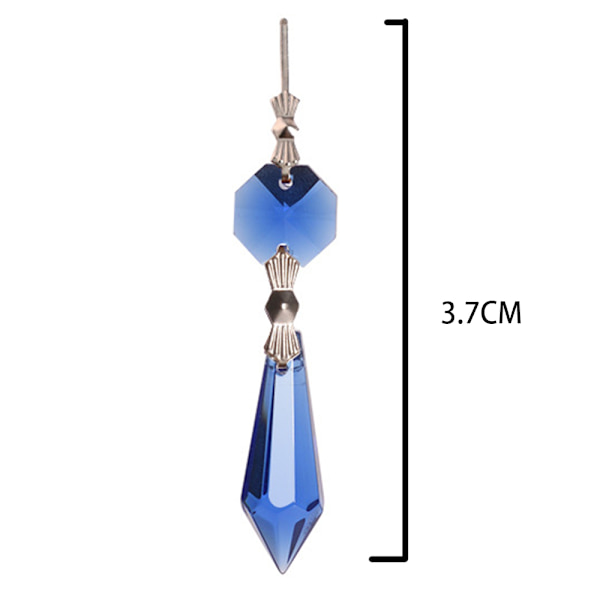 Lysekrone Icicle Krystal U-Drop Prismer til Bryllup, 37mm