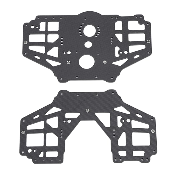2 st chassi sidoplattor set vänster höger kolfiber svart för Losi LMT 1:8 4WD solid axel RC bil