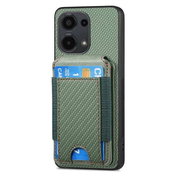 Kolfiberfodral med stativ för Xiaomi 14 Green
