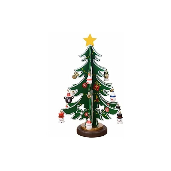 Jul Adventskalender, Unik Juldekoration Med Miniatyr Träprydnad, Handmålade Utsökta Juldekorationer För Förskolor