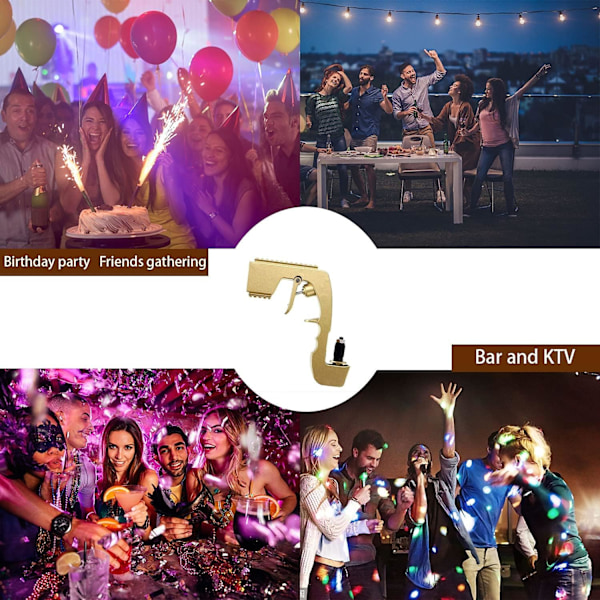 Festförhöjare, Mousserande Vattendispenser, Atmosfärrekvisita för Glädjefulla Sammankomster, Lättanvänd Champagnespruta, Idealisk för Fest, Klubb, Bar,
