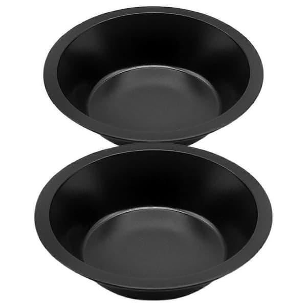 Bakformar för hamburgerbröd, 8 st mini-pajformar i non-stick kolstål