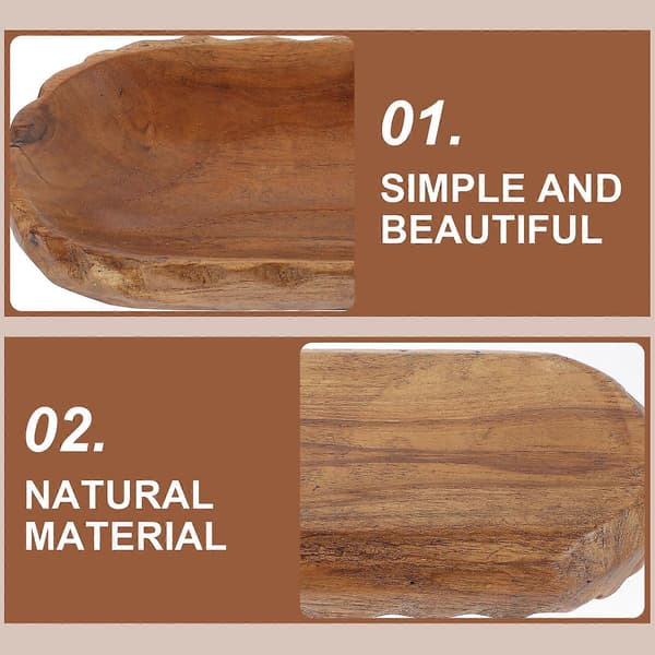 Serveringsbrett i tre til borddekorasjon, oppbevaring og dessert