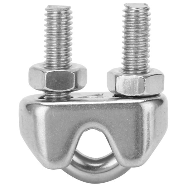 10 stk 3/16 tommers M4 rustfritt stål wire tau klemme klemme U bolt sal festemiddel