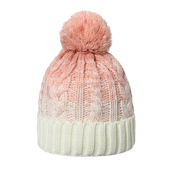 Naisten pompom-hattu talvipipohattu termovuorattu