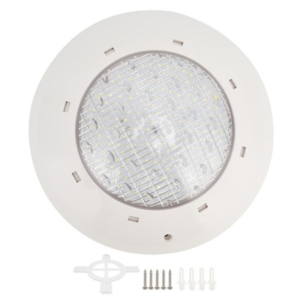 LED undervannslys IP68 vanntett plast veggmontert svømmebassenglampe AC12V varmt lys (25W 2500LM)