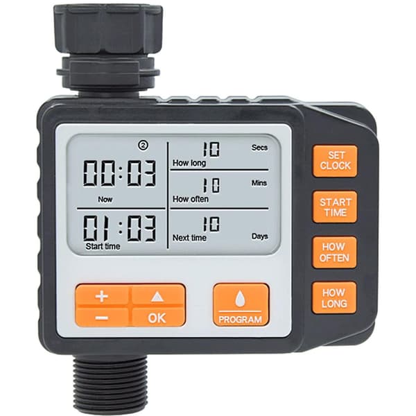 Smart Sprinkler Timer, Automatisk Havevandingssystem, Programmerbar Vandhanetimer, Designet til Udendørs Brug, Brugervenlig Grænseflade, Kompakt