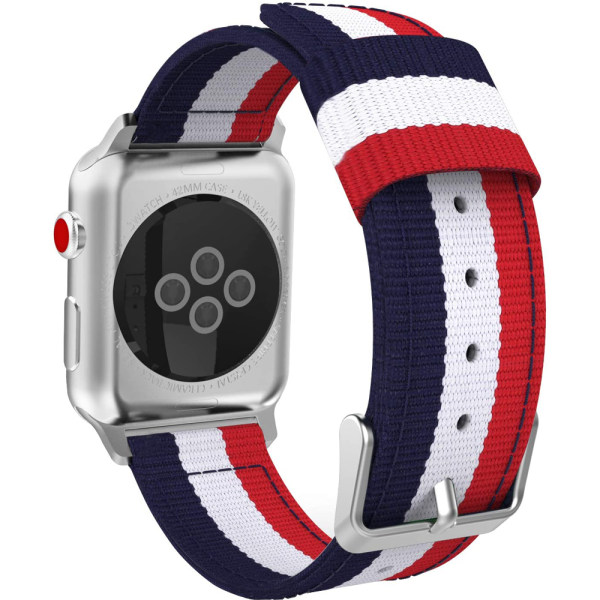 Yhteensopiva Apple Watch rannekkeen kanssa, Fine Woven Nylon Säädettävä
