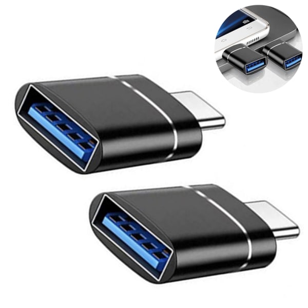 Typ-C till USB 3.0, Alloy Type C-adapter, stöder upp till 5G-data