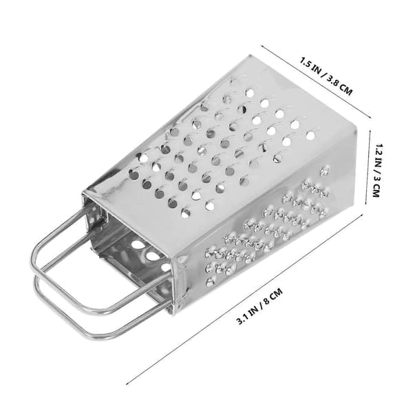 Mini osterevjern i rustfritt stål med fire sider for hjemmet, 2 stk.