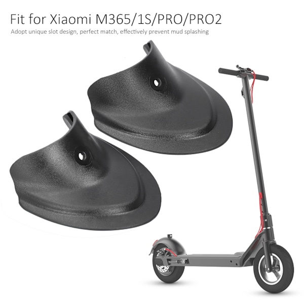 2 stk elektrisk sparkesykkel foran bak skjerm skjerm fiskhale for Xiaomi M365/1S/PRO/PRO2