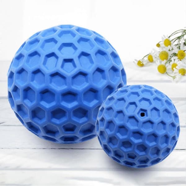 Rund elastisk gummiball, slitesterk og gjenbrukbar dekorasjon for hjemmet Blue Small Size