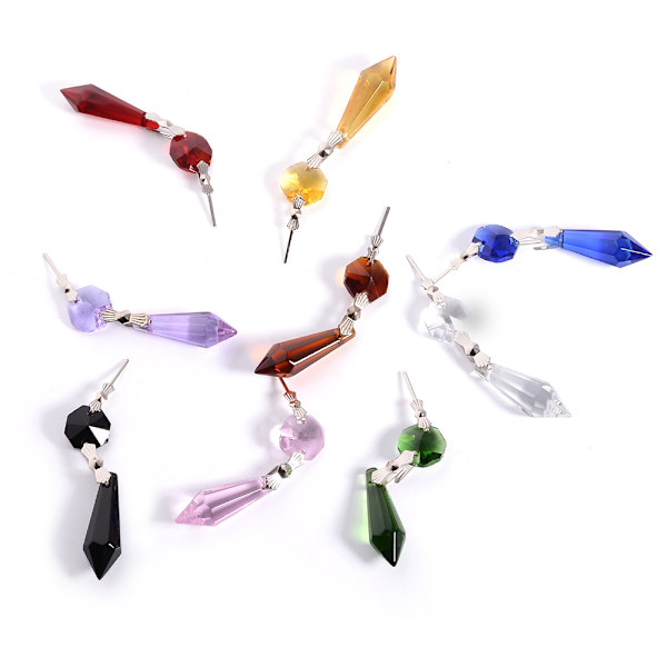 Lysekrone Icicle Krystal U-Drop Prismer til Bryllup, 37mm