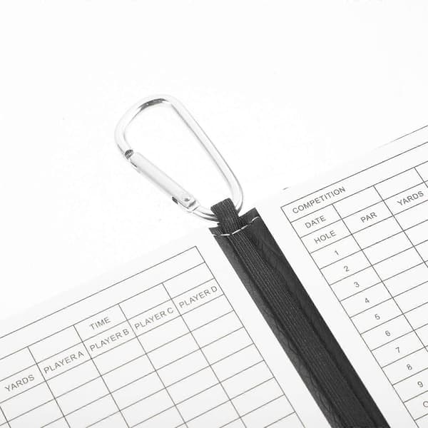 Golf Scorecard-hållare bärbar scorebok för 4 set PU