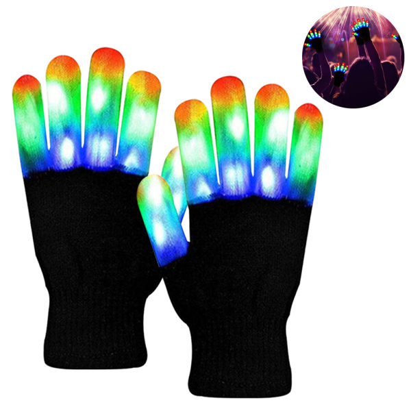 1 par Light Up Gloves LED-hansker Kule leker Gaver til barn