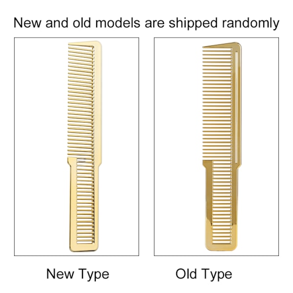 Profesjonell hårkam frisør hjemme salong hårklipp styling kam verktøy gull