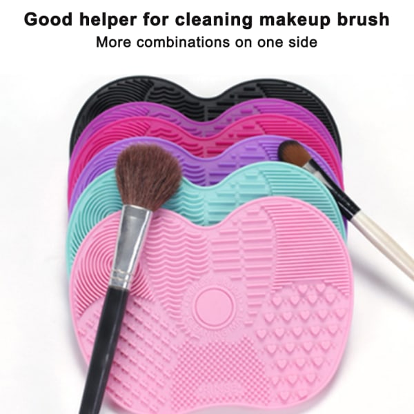 Makeup Brush Cleaner Silikon skurepute rengjøringspute