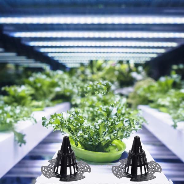 Konformade blomkruksdynor för botten, 120 st svarta plastmattor