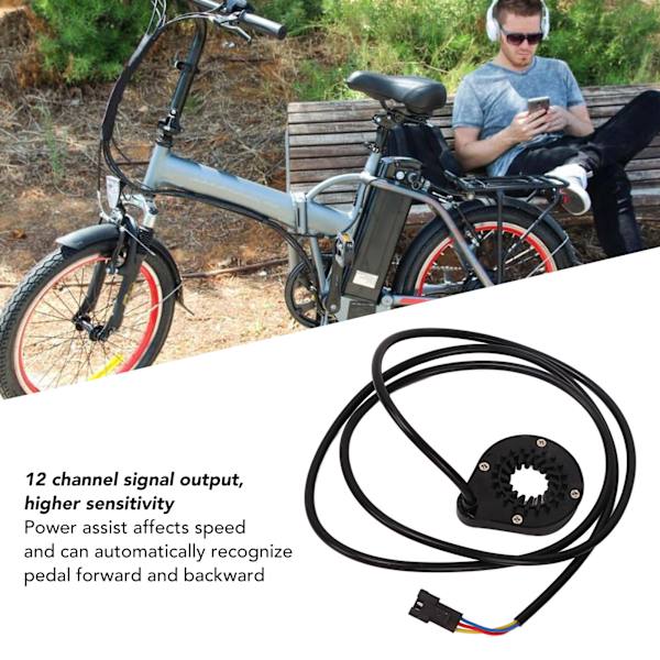 Elektrisk sykkel sykkelkraftpedal assist sensor dobbel hall integrert 12 magnetisk kraftassistansesensor tilbehør for venstre side
