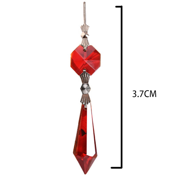 Lysekrone Icicle Krystal U-Drop Prismer til Bryllup, 37mm