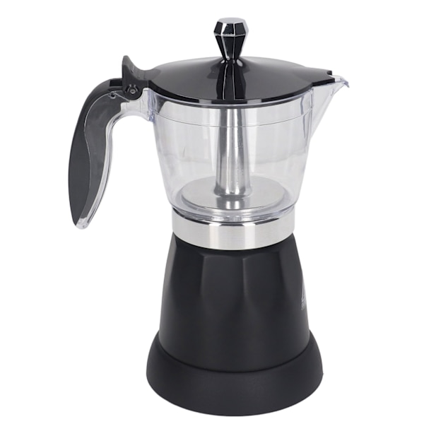 6 Kopper 300ML Kaffemaskine Bærbar Transparent Top Elektrisk Italiensk Kaffekande Maskine til Hjem EU Stik 220‑240V