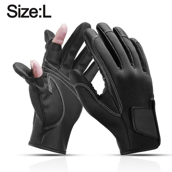 Black gloves Outdoor men's and women's sports gloves non-slip