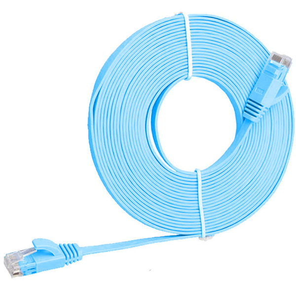 Cat6 Flat Shielded RJ45 Ethernet Patch Network Cable Plated