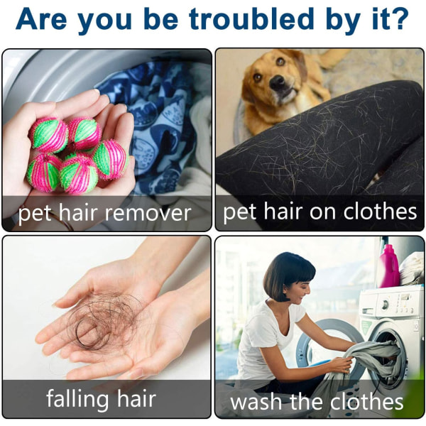 Husdjurshårborttagningsmedel för tvätt, luddborttagare Tvättmaskinshår