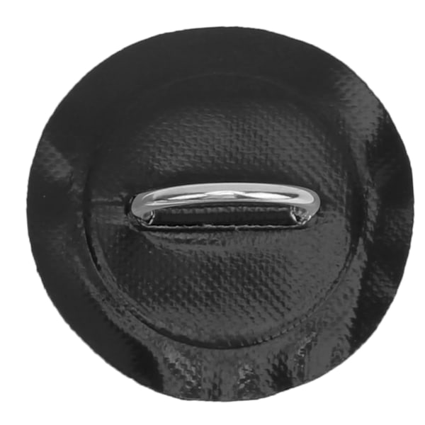 4 stk. oppustelig båd kajak DRing pad lap patch marine fastgjort spænde med elastisk bungee snor (sort lap)