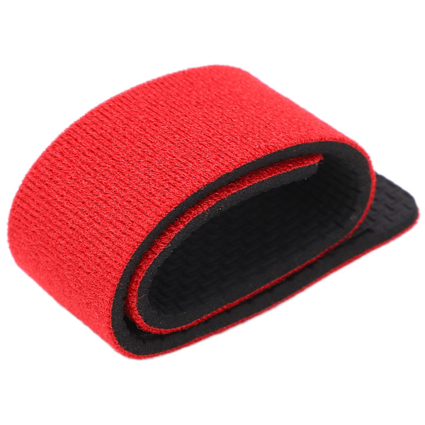 100 stk fiskestangstroppstroppstangfestebåndstang elastisk wrap holder borrelåsdesignrød