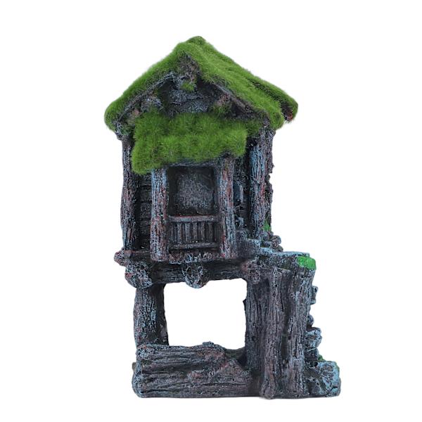 Akvarium Resin Paviljong Ornamenter Levende Livaktige Detaljer Trygt Resin Fisketank Paviljong Landskapsarbeid for Dekorasjon