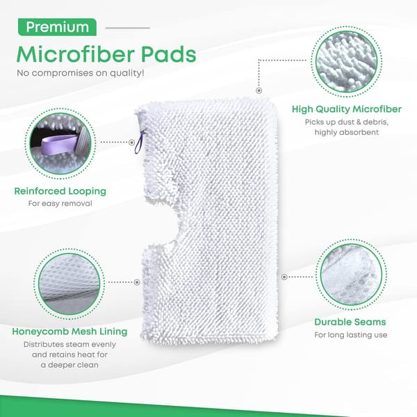 Mopperputer kompatible med Shark Steam Pocket Mop Professional Fit