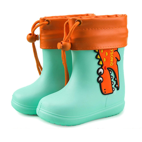 Children's unisex Eva rain boots with motifs and drawstring, 150mm