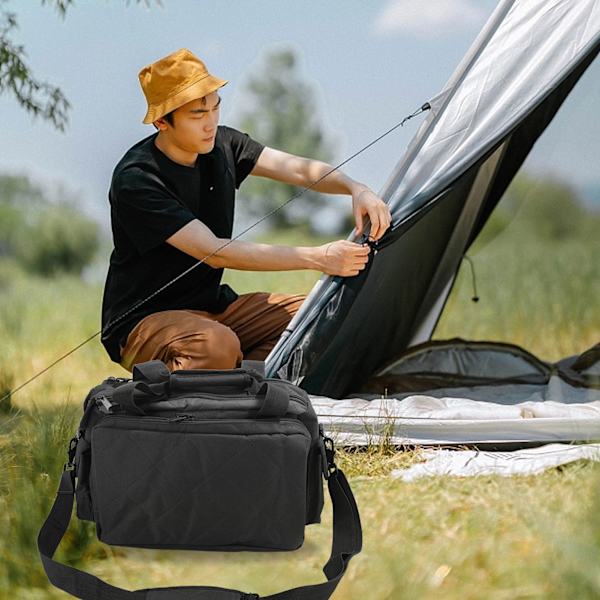 Militær Duffel Bag Jakt Duffel Bag Oxford Stor Utendørs Skulder Bag Håndveske For Camping Fotturer Ryggsekk Reise Svart
