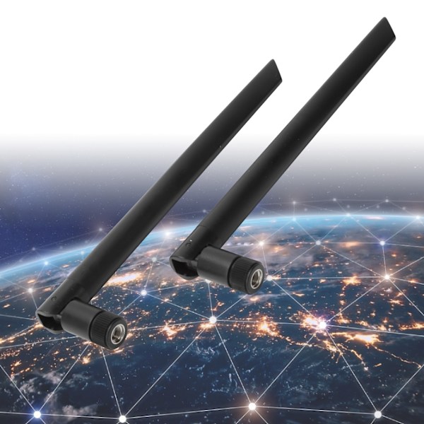 2 stk. IPEX4 til SMA-kabel for M.2 WiFi Bluetooth ekstern forlengelse 2 stk. 8DB-antenne