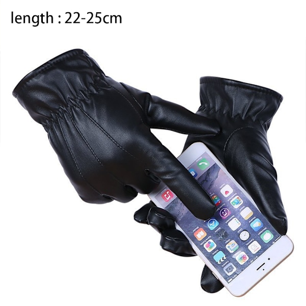 Vinterhandsker til mænd - Faux Warm Thick Windproof Cold Protection