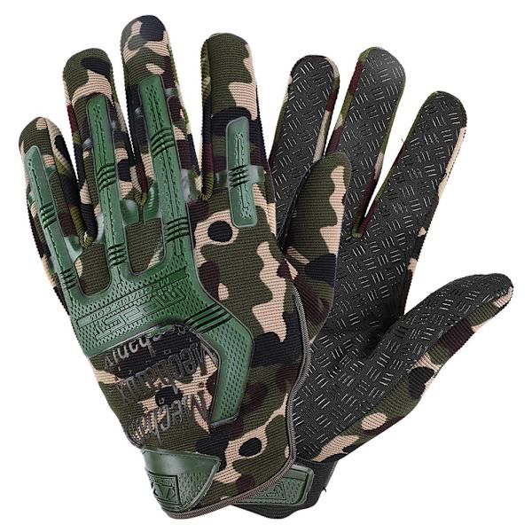 Armé stridstaktik handskar män full finger camouflage paintball militär handskar camouflage L
