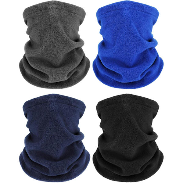 Vinter Fleece Halsvärmare Gaiter Tjock Termisk Vindtät Skidåkning